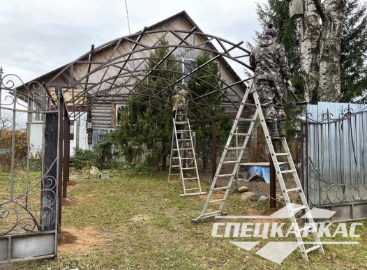 Автонавес для машины из поликарбоната №76 - фото 1703